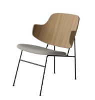 Bild von Audo Copenhagen The Penguin Lounge Chair SH: 42 cm – Natureiche/Re-Wool Beige