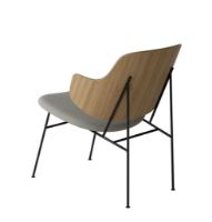 Bild von Audo Copenhagen The Penguin Lounge Chair SH: 42 cm – Natureiche/Re-Wool Beige