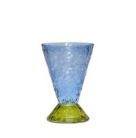 Bild von Hübsch Abyss Vase H: 29 cm - Hellblau/Olivgrün