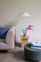 Bild von Hübsch Abyss Vase H: 29 cm - Hellblau/Olivgrün