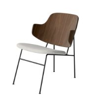 Bild von Audo Copenhagen The Penguin Lounge Chair SH: 42 cm – Walnuss/Hallingdal Grau