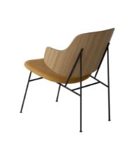 Bild von Audo Copenhagen The Penguin Lounge Chair SH: 42 cm – Natureiche/Leder Cognac