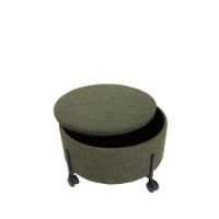 Bild von Hübsch Contain Pouf Large Ø: 66 cm - Grün