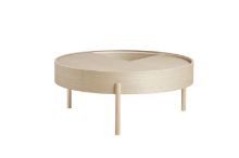 Bild von Woud Arc Couchtisch Ø: 89 cm – weißpigmentierte Esche