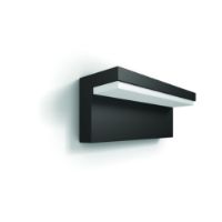 Bild von PHILIPS Bustian LED-Wandleuchte L: 22 cm - Anthrazitgrau/Aluminium/Warmweiß