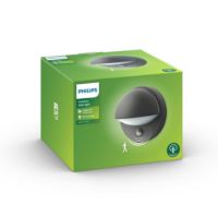 Bild von PHILIPS June Wandleuchte H: 19,5 cm – Anthrazitgrau/Aluminium