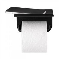 Bild von Blomus Modo Toilettenpapierhalter mit Ablage 9,5 x 13,5 cm – Schwarz