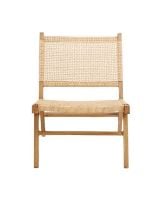 Bild von Nordal Vasai Lounge Gartenstuhl SH: 36 cm – Korbgeflecht Polyrattan/Natur