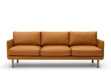 Bild von Bruunmunch EMO 3-Sitzer L: 207 cm – Dakar Cognac/Natureiche