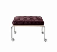 Bild von DUX Karin 73 Hocker H: 40 cm – Bordeaux/Leder