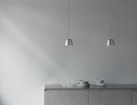 Bild von Normann Copenhagen Tub Pendelleuchte Ø: 13 cm – Gebürstetes Aluminium