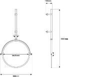 Bild von DCW Editions My Best Enemy Spiegel Ø: 43,5 cm – Gebürstetes Nickel