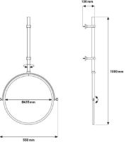 Bild von DCW Editions My Best Enemy Spiegel Ø: 43,5 cm – Messing poliert