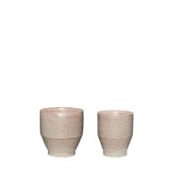 Bild von Hübsch Ashes Pots Set of 2 - Rose OUTLET