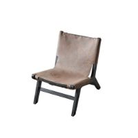 Bild von Muubs Philosophy Lounge Chair H: 77 cm - Braun/Schwarz