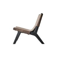 Bild von Muubs Philosophy Lounge Chair H: 77 cm - Braun/Schwarz