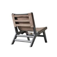 Bild von Muubs Philosophy Lounge Chair H: 77 cm - Braun/Schwarz