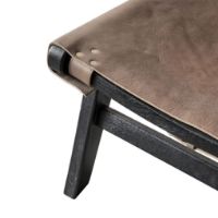 Bild von Muubs Philosophy Lounge Chair H: 77 cm - Braun/Schwarz