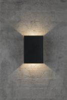 Bild von Nordlux Fold 15 Gartenlampe Wand H: 21 cm - Schwarz