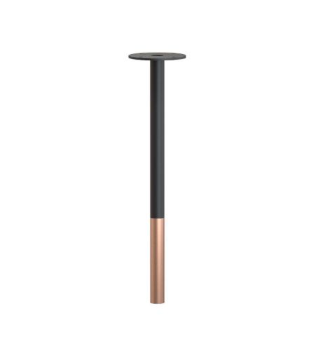 FROST BUKTO Bordben 430 H: 43,4 cm - Mat Sort/Børstet Kobber