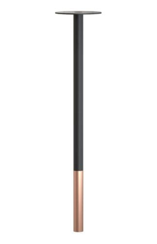 FROST BUKTO Bordben 710 H: 71,4 cm - Mat Sort/Børstet Kobber