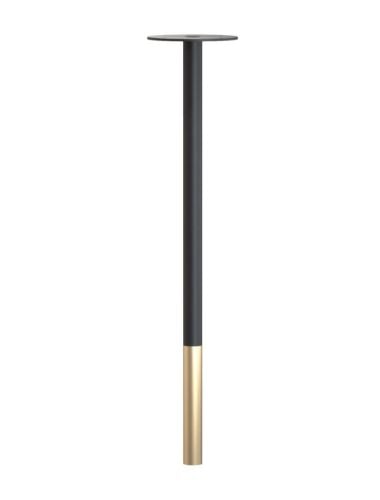 FROST BUKTO Bordben 710 H: 71,4 cm - Mat Sort/Børstet Guld