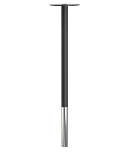 FROST BUKTO Bordben 710 H: 71,4 cm - Mat Sort/Poleret