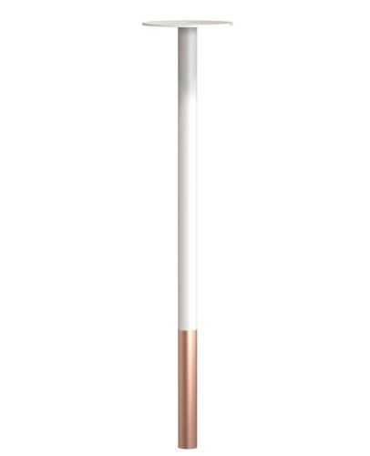 FROST BUKTO Bordben 710 H: 71,4 cm - Mat Hvid/Børstet Kobber