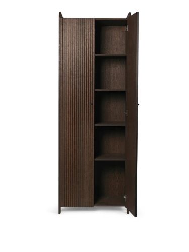 Ferm Living Sil Schrank hoch H: 200 cm – Eiche dunkel gebeizt