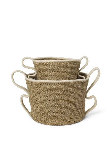 Ferm Living Verso Körbe 2er-Set – gebrochenes Weiß