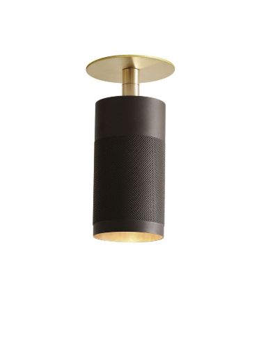Thorup Copenhagen Patrone Deckeneinbaustrahler m. Abdeckplatten-Ø: 6 cm – Gebräuntes Messing