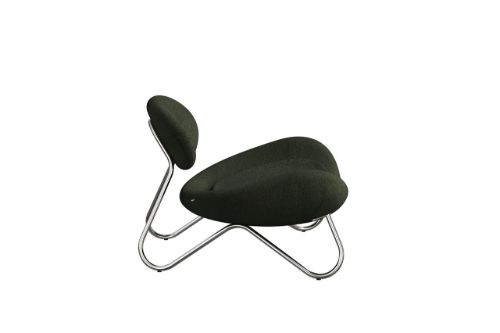 Woud Meadow Lounge Chair SH: 37 cm – Barnum Green/Chrom