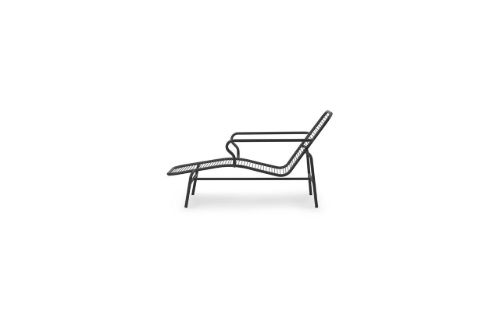 Normann Copenhagen Outdoor Vig Chaiselong Sonnenwagen L: 141 cm – Schwarz
