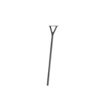 Bild von FROST WISHBONE Tischbein 8002 H: 108,9 cm – Gebürstetes Schwarz