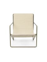 Bild von Ferm Living Desert Lounge Chair SH: 20 cm - Olive/Wolke