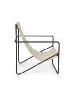 Bild von Ferm Living Desert Lounge Chair SH: 20 cm - Schwarz/Wolke