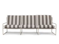 Bild von Ferm Living Desert 3-Sitzer L: 233 cm Streifen - Kaschmir/Schokolade