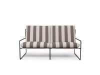 Bild von Ferm Living Desert 2-Sitzer L: 156 cm Streifen - Schwarz/Schokolade