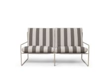 Bild von Ferm Living Desert 2-Sitzer L: 156 cm Streifen - Kaschmir/Schokolade