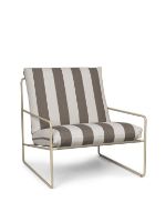 Bild von Ferm Living Desert 1-Sitzer SH: 30 cm gestreift – Kaschmir/Schokolade