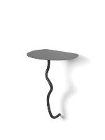 Bild von Ferm Living Curvature Wandtisch H: 43,5 cm – Schwarzes Messing