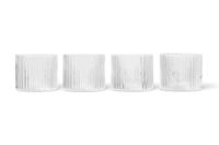 Bild von Ferm Living Ripple Low Gläser 20 Cl 4er-Set Ø: 7,6 cm – Klar