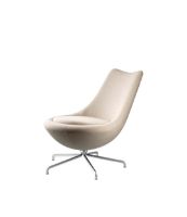 Bild von FDB Furniture L40 Bellamie Lounge Chair SH: 39 cm – Grau / Beige OUTLET