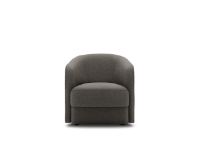 Bild von New Works Covent Loungechair Narrow SH: 42 cm – Dark Taupe 10