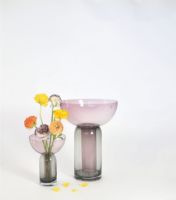 Bild von AYTM TORUS Vase H: 19,5 cm - Schwarz/Rose