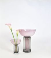 Bild von AYTM TORUS Vase H: 19,5 cm - Schwarz/Rose