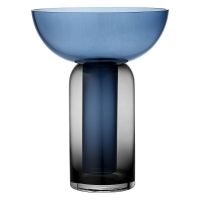 Bild von AYTM TORUS Vase H: 33 cm – Schwarz/Marineblau
