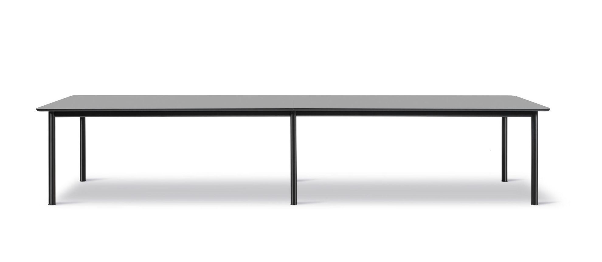 Bild von Fredericia Furniture 665E Plan Tisch Modular 100x380 cm - Sortierung Nanolaminat/Sort