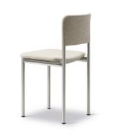 Bild von Fredericia Furniture 3414 Plan Vollgepolsterter Stuhl SH: 45 cm – Hallingdal 220/Gebürsteter Stahl