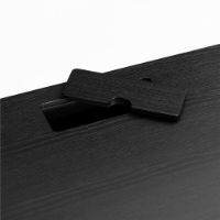 Bild von NORR11 JFK Home Schreibtisch mit höhenverstellbaren Beinen 130 x 65 cm – Esche schwarz
